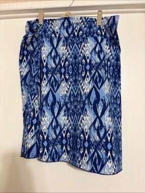 Tranquility by Colorado Clothing Blue Ikat A-Line Skirt